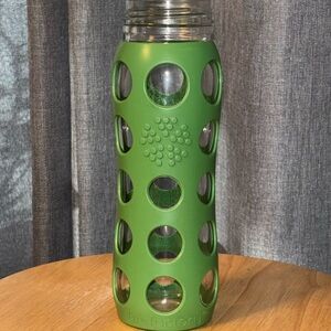 Lifefactory Green 22 oz Replacement Water Bottle & Sleeve - no lid / cap